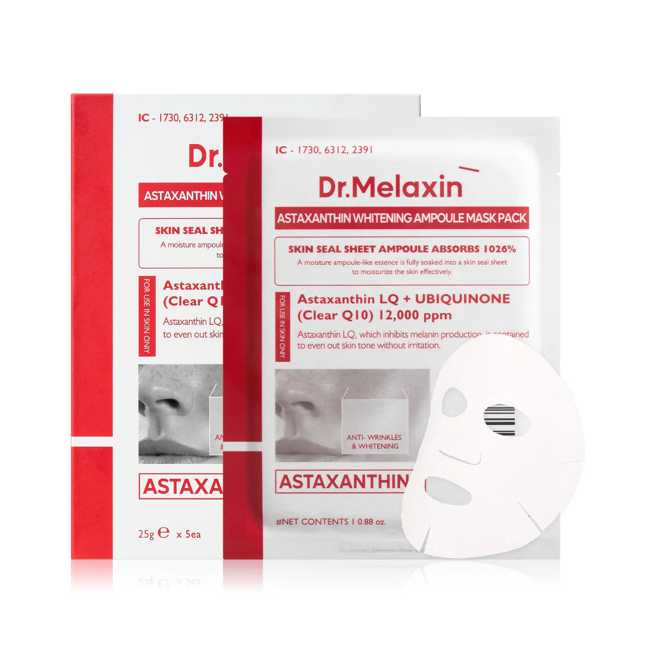 Dr. Melaxin - TX-ASTAXANTHIN BRIGHTENING SERUM MASK 25g x 5