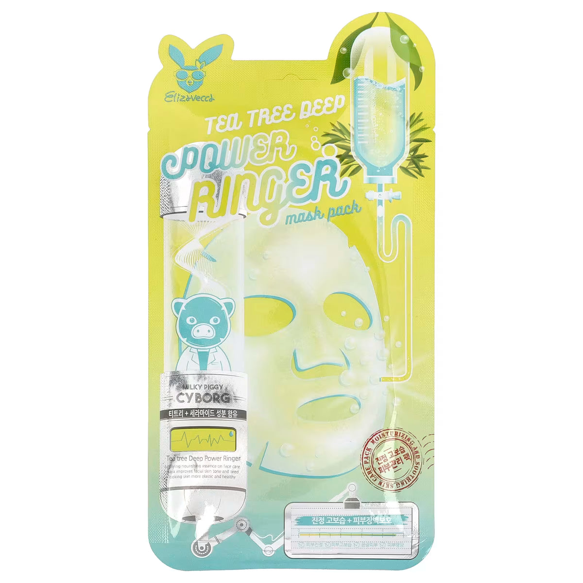 ELIZAVECCA – Tea Tree Deep Power Ringer Mask (Single)