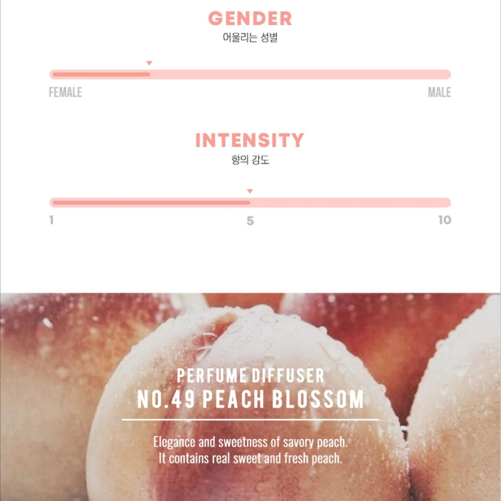 W.DRESSROOM Perfume Diffuser No.49 Peach Blossom 120ml