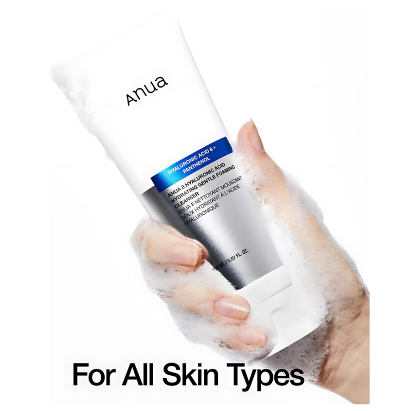 ANUA 8 Hyaluronic Acid Hydrating Gentle Foaming Cleanser 150ml