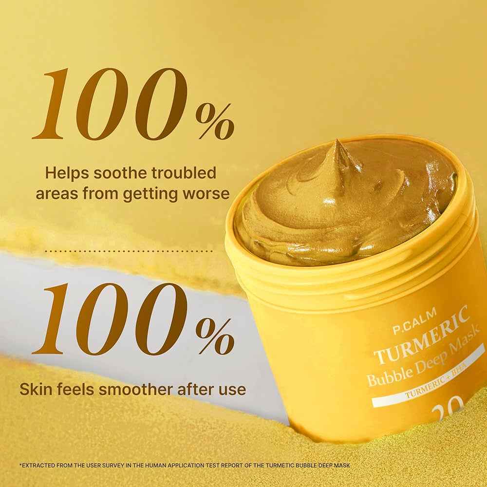 P.CALM ā Turmeric Bubble Deep Mask 90g