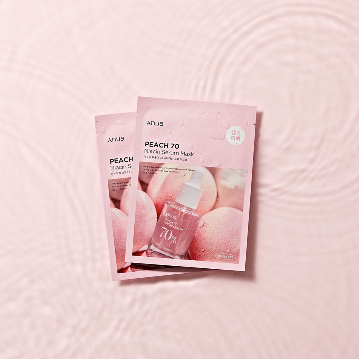 ANUA Peach 70 Niacin Serum Mask 25ml x 1 Mask