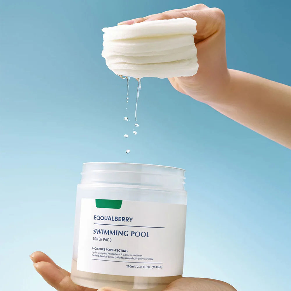 EQQUALBERRY ā Swimming Pool Toner Pads 220 ml / 70 Pads