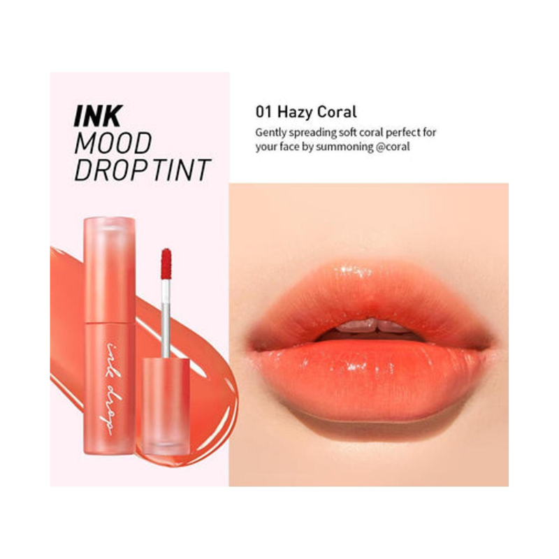 PERIPERA - Ink Mood Drop Tint - 01 Hazy Coral