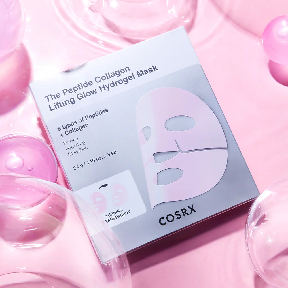 COSRX - Peptide Collagen Glow Hydrogel Mask 3 Mask / Pack