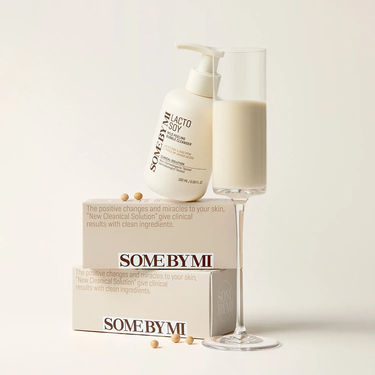 SOME BY MI Lactosoy Mild Bubble Peeling Cleanser 180ml