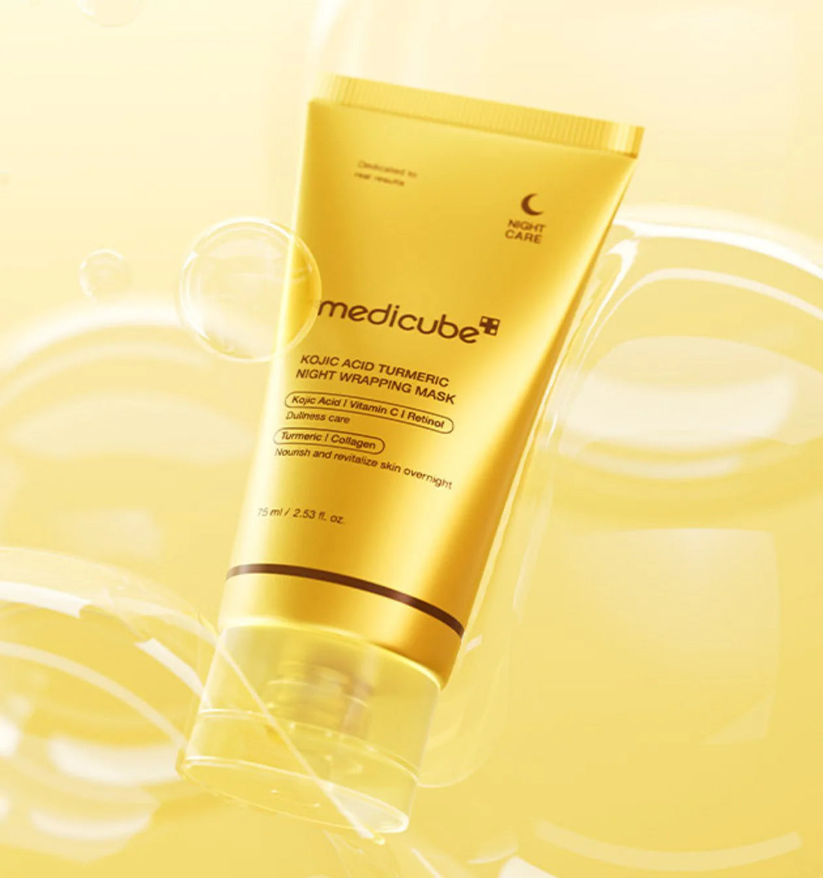MEDICUBE - Kojic Acid Turmeric Night Wrapping Mask 75ml