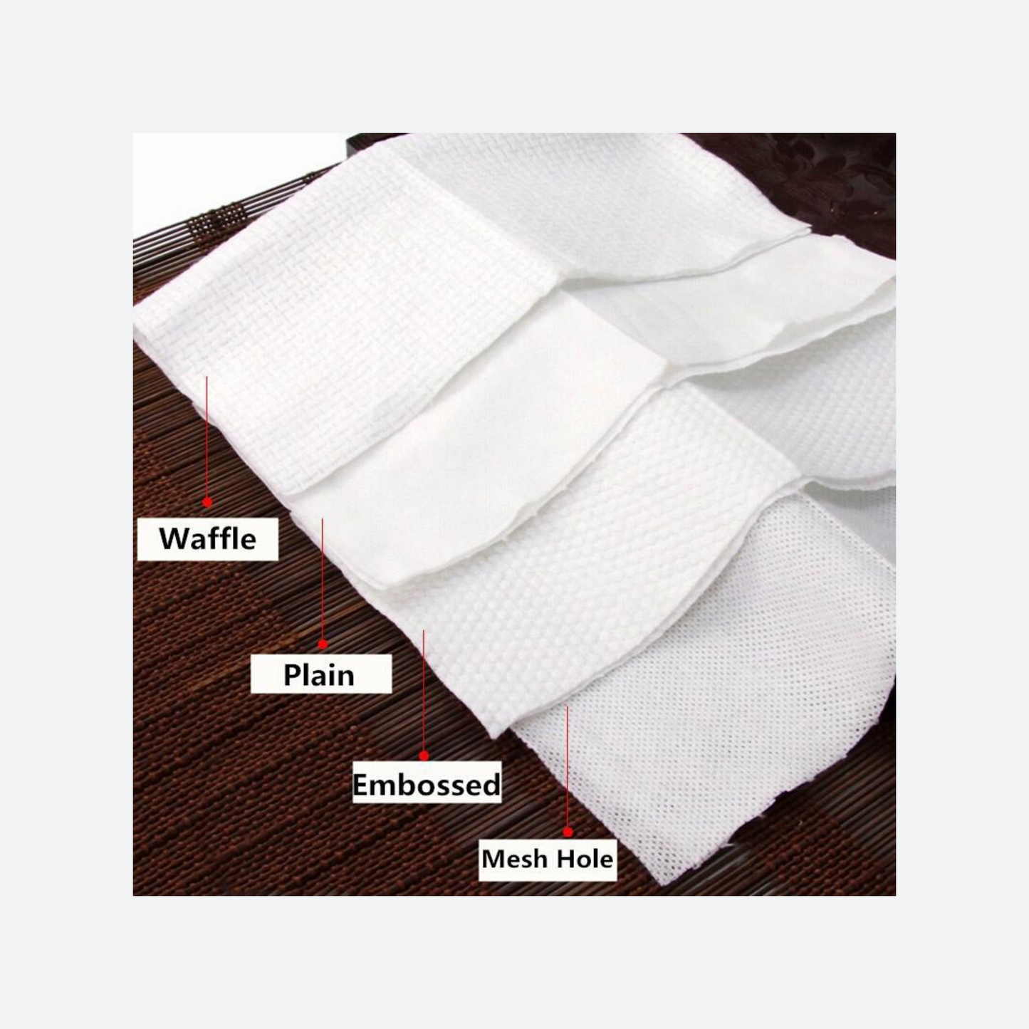 Fibrella Facial Wipes - High quality (Pre Cut)