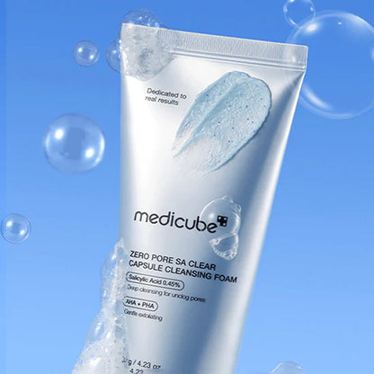 MEDICUBE Zero Pore SA Clear Capsule Cleansing Foam – 120 g