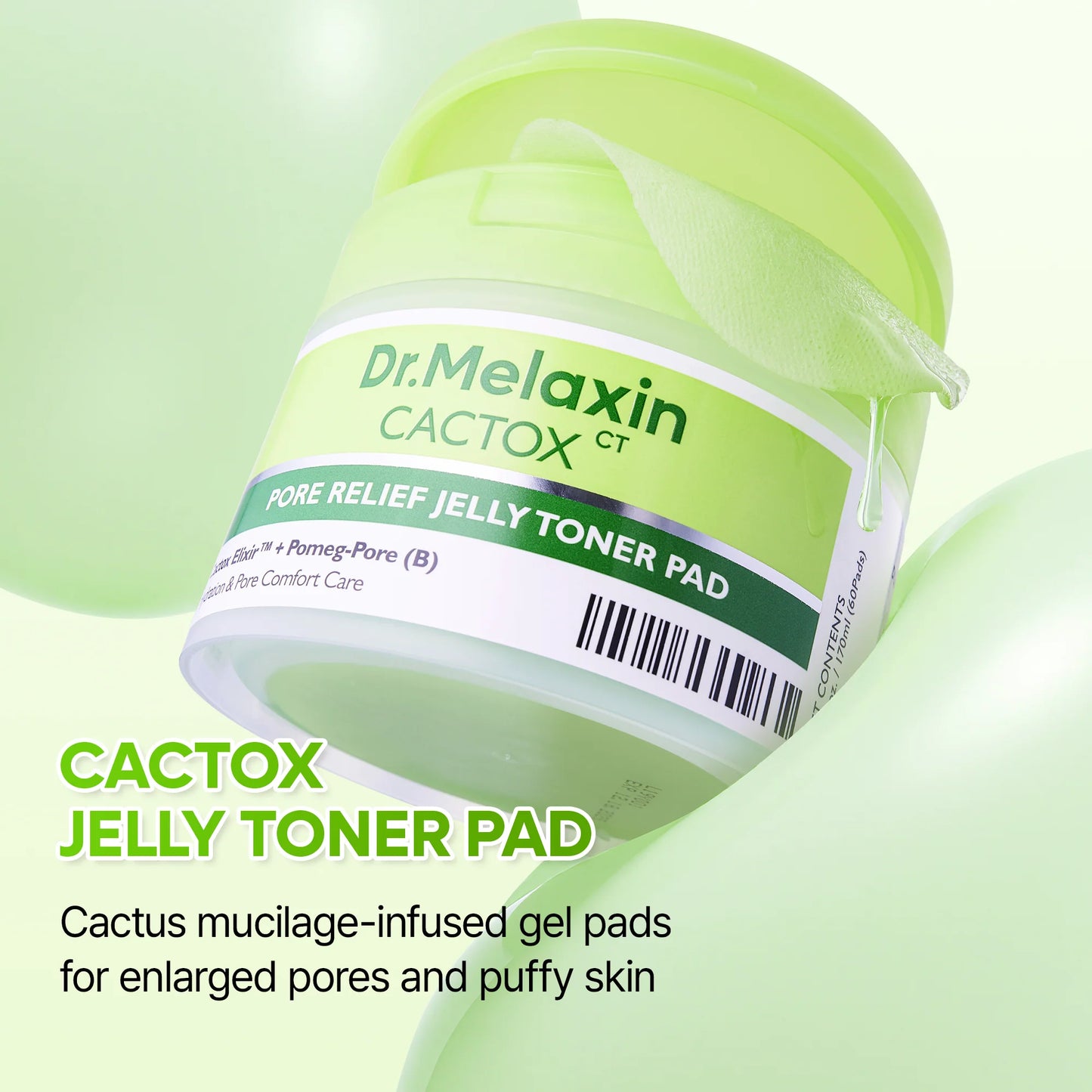 DR MELAXIN - Cactox Pore Relief Jelly Toner Pad 170ml (60pads)