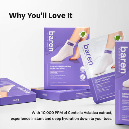 BAREN - Centella Deep Soothing Ritual Foot Mask