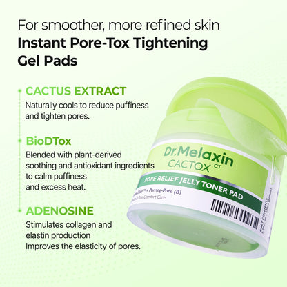 DR MELAXIN - Cactox Pore Relief Jelly Toner Pad 170ml (60pads)