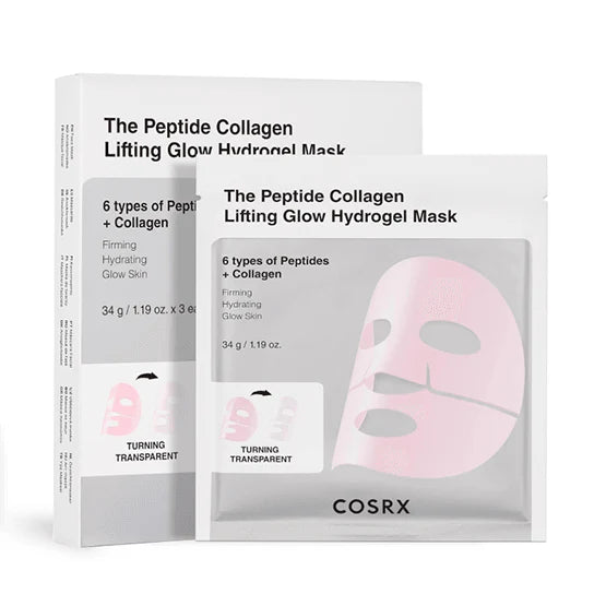 COSRX - Peptide Collagen Glow Hydrogel Mask 3 Mask / Pack