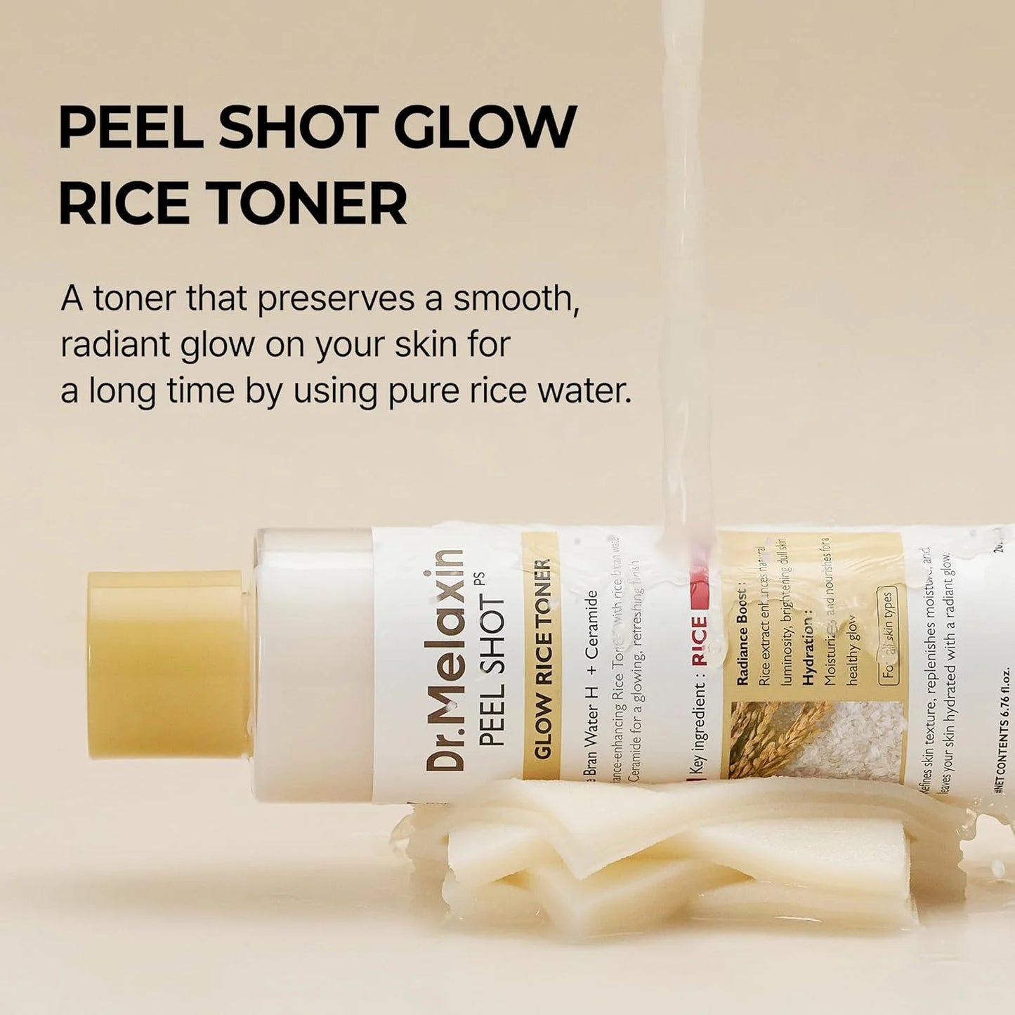 Dr.Melaxin - PEEL SHOT Glow White Rice Toner 200ml