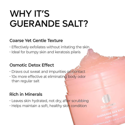 DR MELAXIN - Guerande Sea Salt Perfume Body Scrub Coral Rose 450g