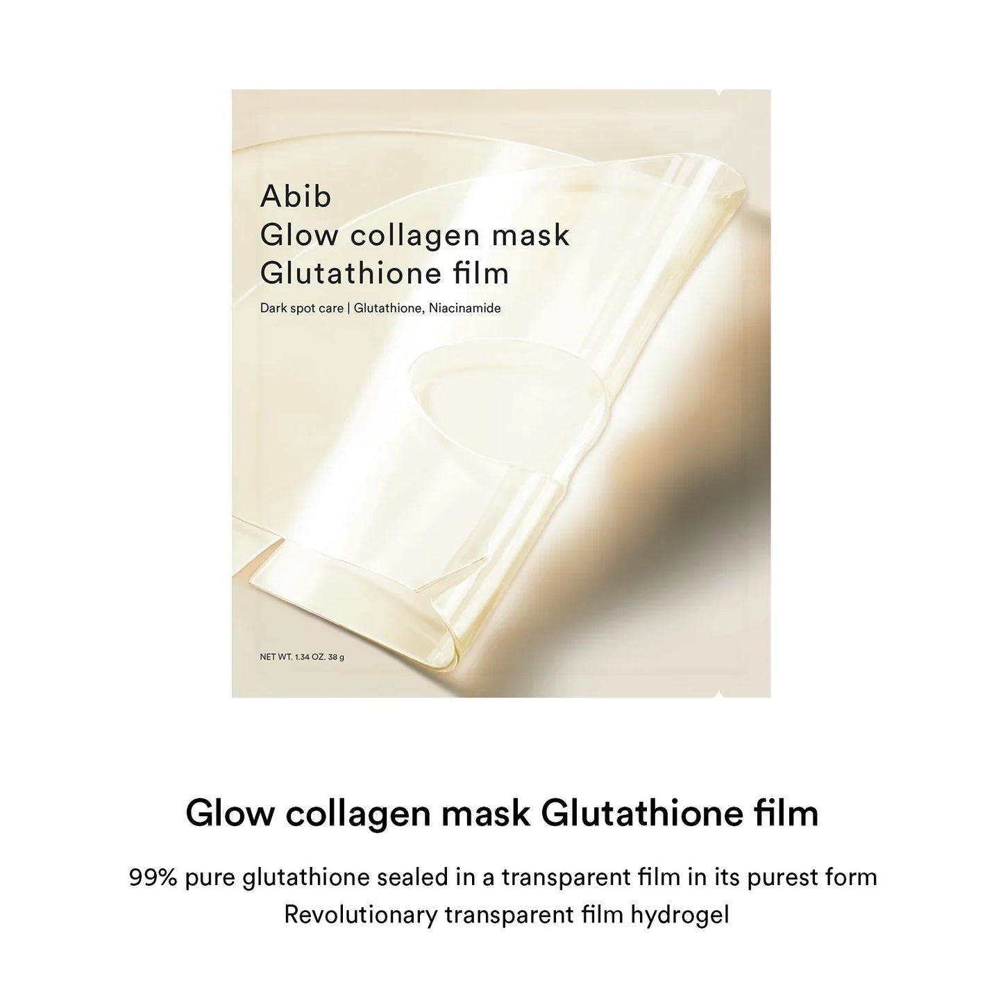 ABIB – Glow Collagen Mask Glutathione Film 4 Mask / Pack