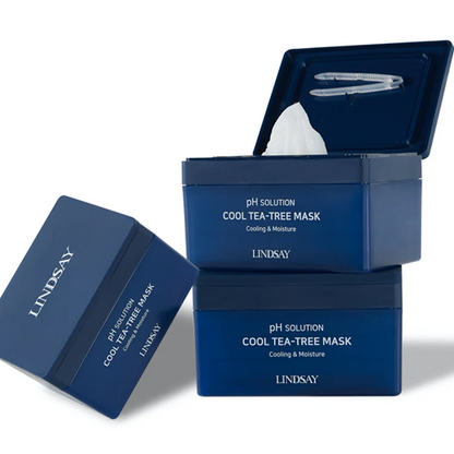 LINDSAY – PH Solution Cool Tea-Tree Mask 300g (24 sheets)