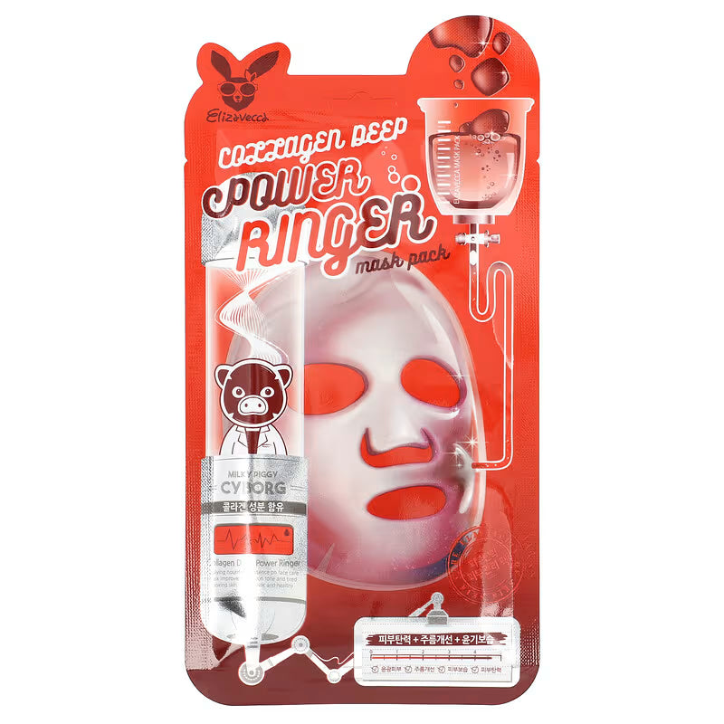 ELIZAVECCA – Collagen Deep Power Ringer Mask (Single)