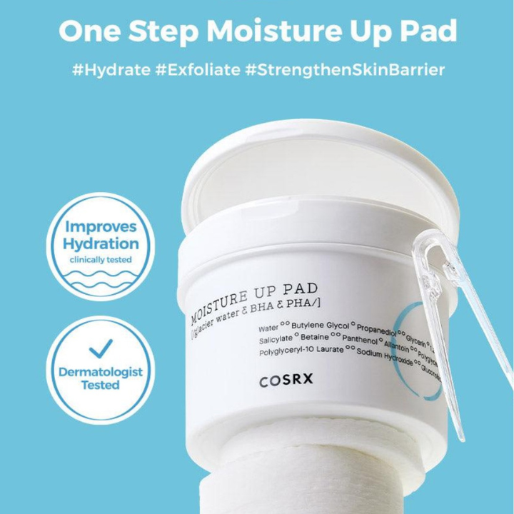 COSRX One Step Moisture Up Pad 4.73 fl. oz - 70 pads