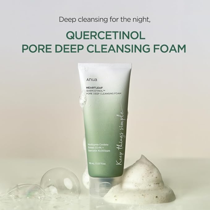 ANUA Heartlaf Quercetinol Pore Deep Cleansing Foam 150ml