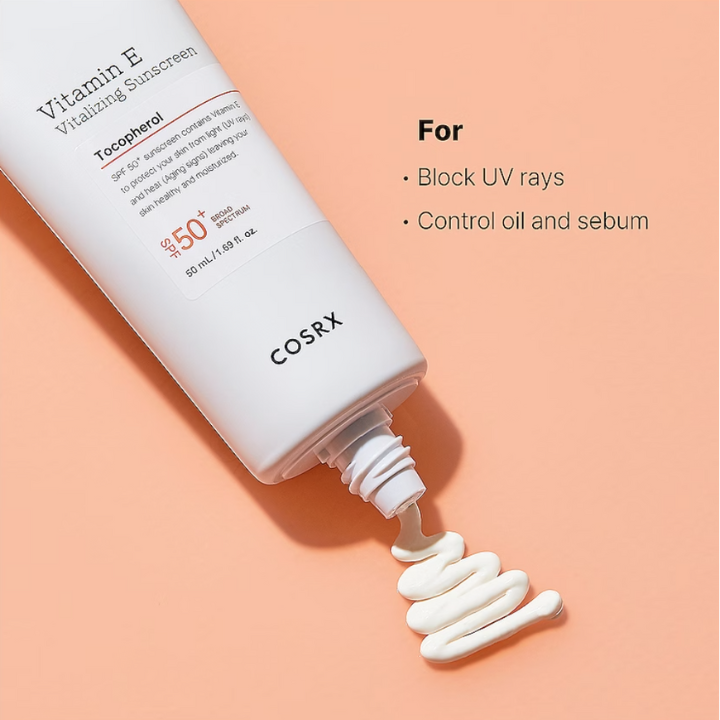 COSRX Vitamin E Vitalizing Sunscreen SPF 50+ PA++++ 50ml