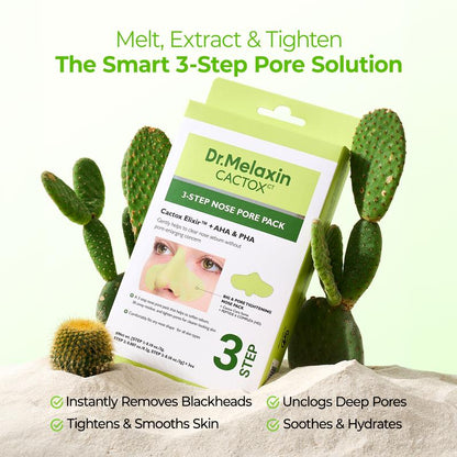DR MELAXIN - CACTOX 3-STEP NOSE PORE PACK