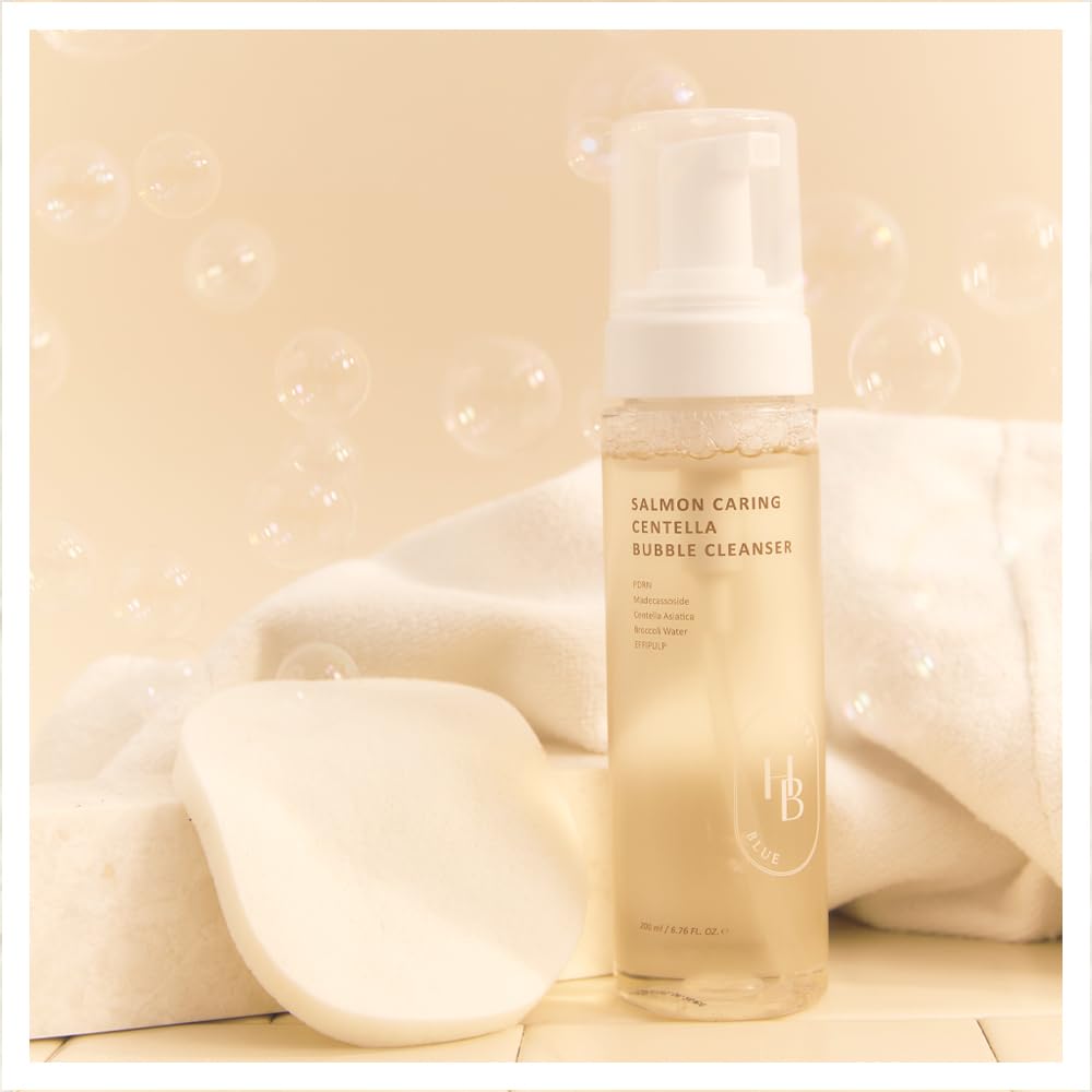HEVEBLUE - Salmon Caring Centella Bubble Cleanser 200ml