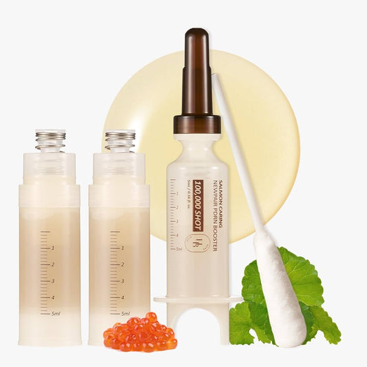 HEVEBLUE – Salmon Caring Centella New Pair PDRN Booster 100,000 Shot Essence 5ml x 2ea