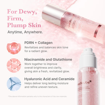 MEDICUBE – PDRN Pink Collagen Glow Jelly Mist Serum 100ml