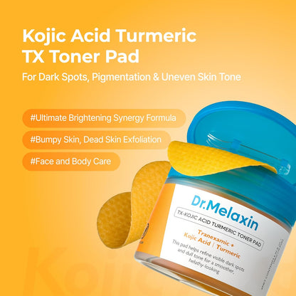 DR MELAXIN - TX-KOJIC ACID TURMERIC TONER PAD