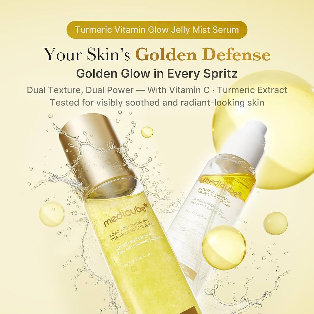 MEDICUBE – Kojic Acid Turmeric Vita Jelly Mist Serum 100ml