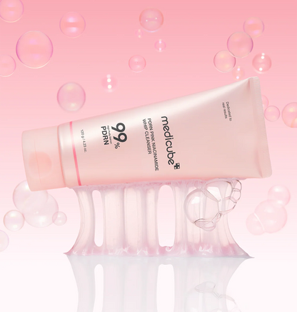 MEDICUBE PDRN Pink Niacinamide Whip Cleanser – 120 g