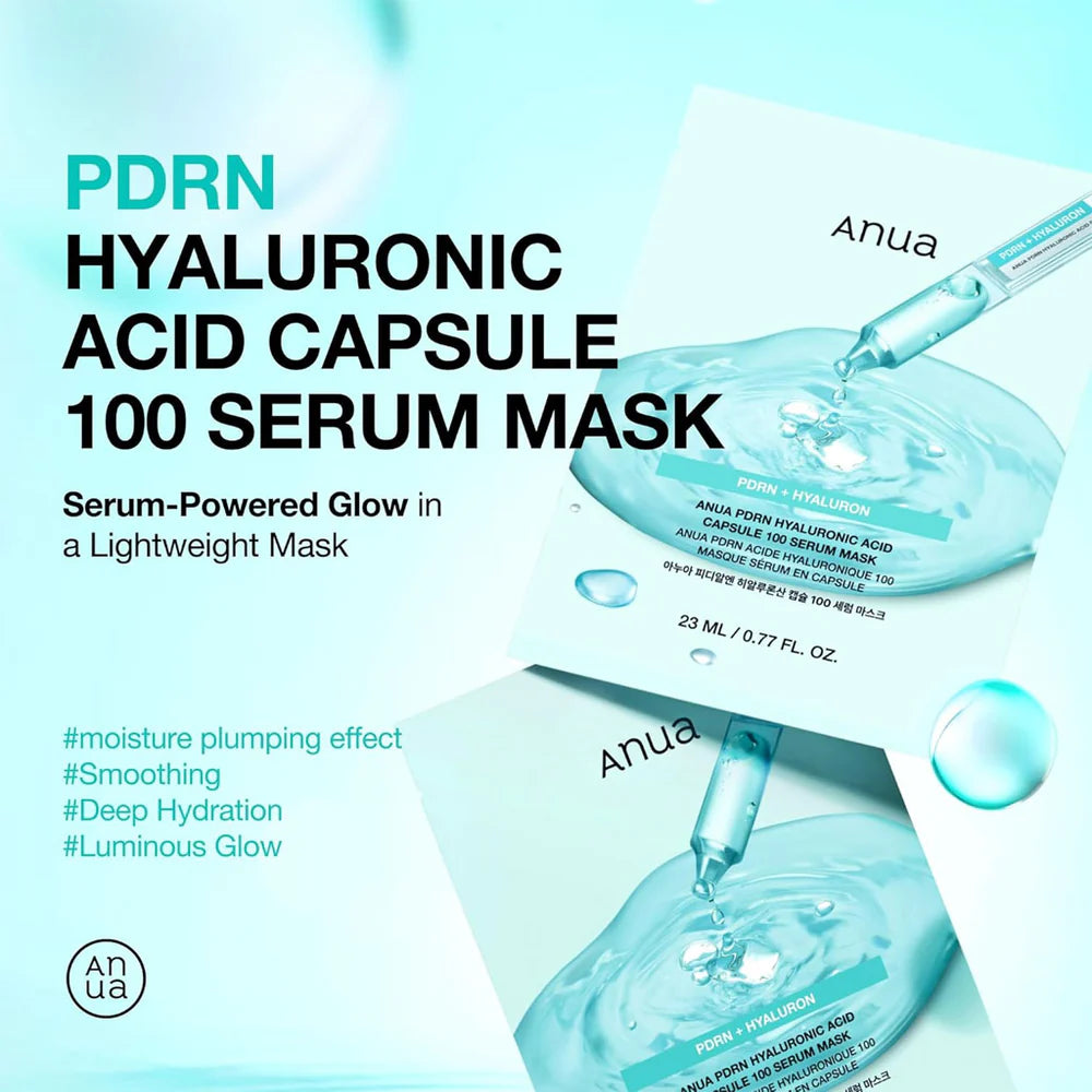 ANUA PDRN Hyaluronic Acid Capsule 100 Serum Mask	23ml