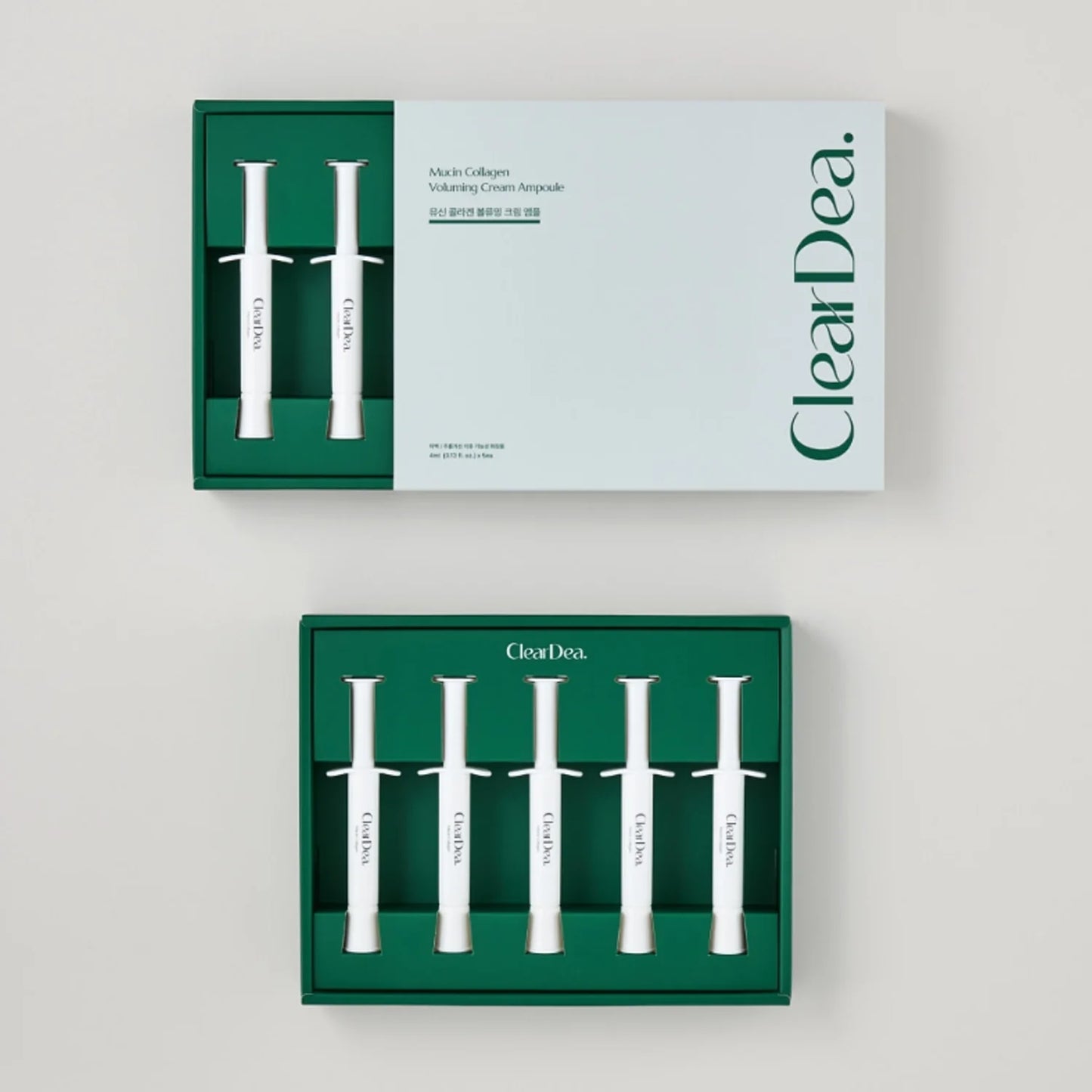 ClearDea Mucin Collagen Cream Ampoule for Face – 4 ml x 5 ea