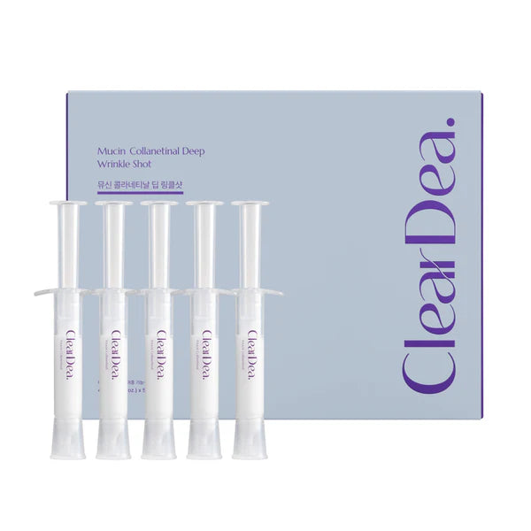 ClearDea Mucin Collanetinal Deep Wrinkle Shot for Face – 4 ml x 5 ea