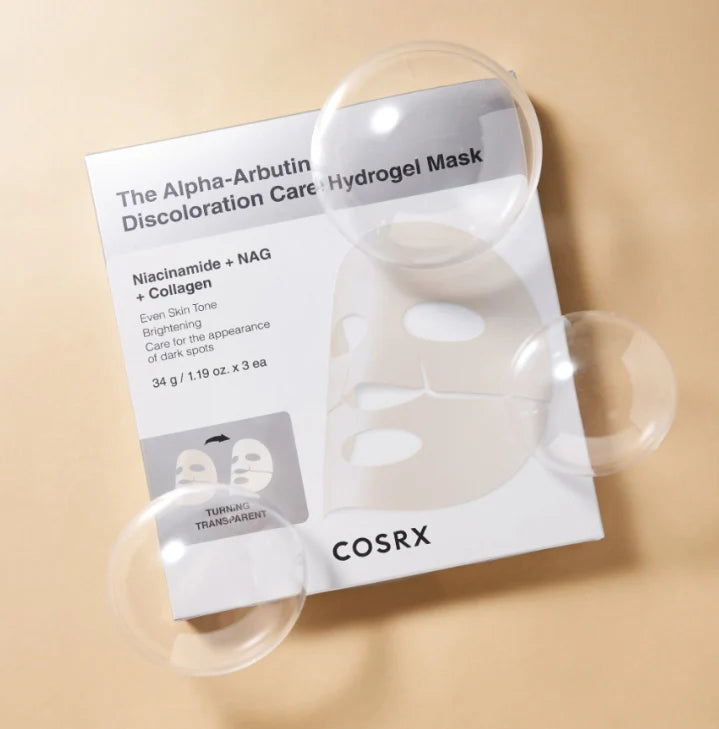 COSRX – Arbutin Discoloration Hydrogel Mask (3 Masks / Pack)