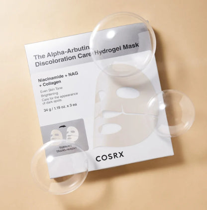 COSRX – Arbutin Discoloration Hydrogel Mask (3 Masks / Pack)