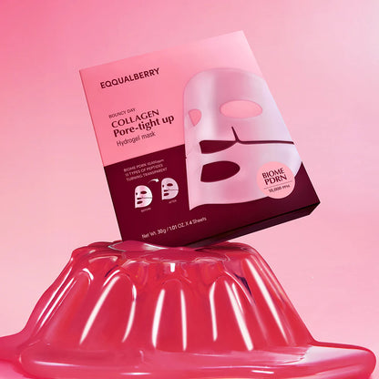 EQQUALBERRY - Bouncy Day, Collagen Pore-Tight up, Hydrogel Beauty Mask 30g*4 Mask