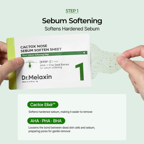 DR MELAXIN - CACTOX 3-STEP NOSE PORE PACK