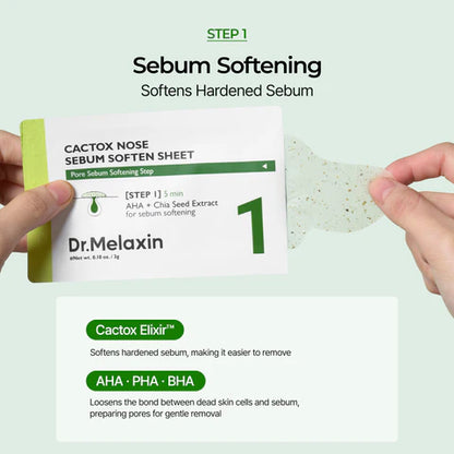 DR MELAXIN - CACTOX 3-STEP NOSE PORE PACK