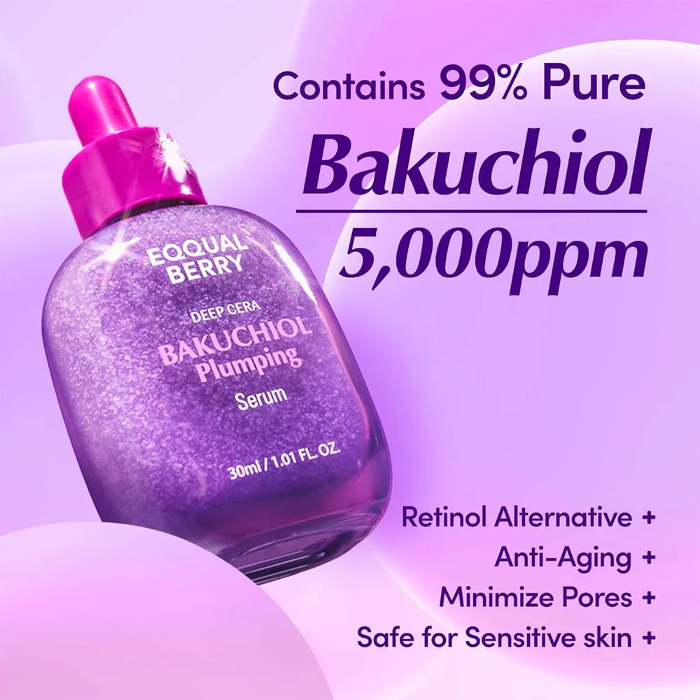 EQQUALBERRY - Deep Cera Bakuchiol Plumping Serum 30ml