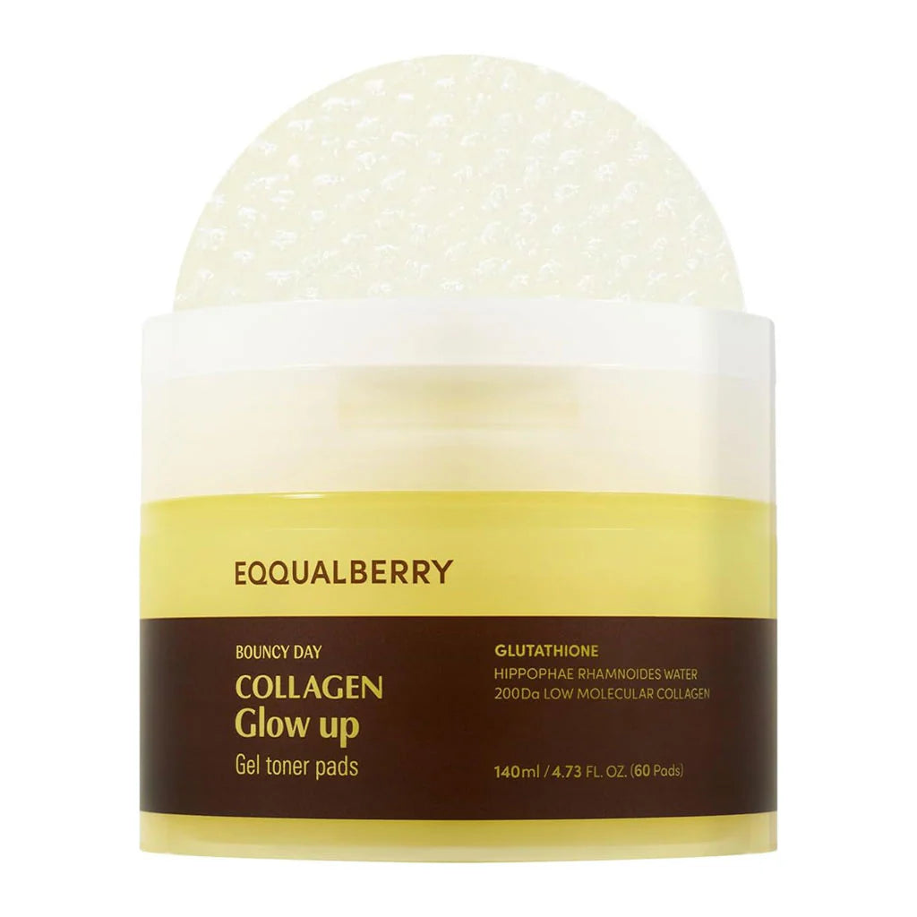 EQQUALBERRY – Collagen Glow Up Gel Toner Pad