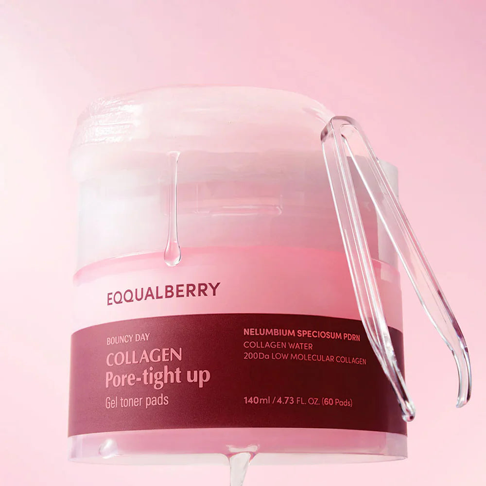 EQQUALBERRY – Collagen Pore Tight Up Gel Toner Pad