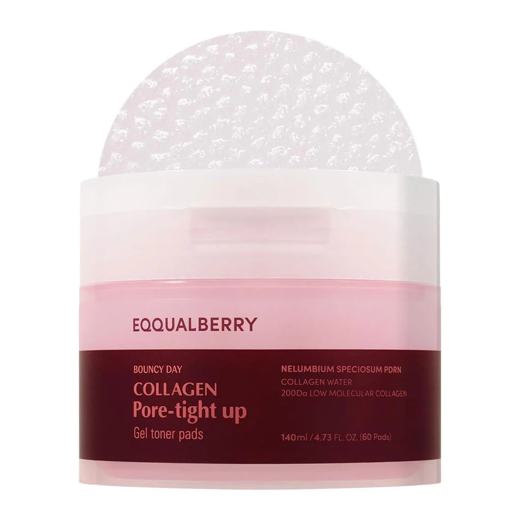 EQQUALBERRY – Collagen Pore Tight Up Gel Toner Pad