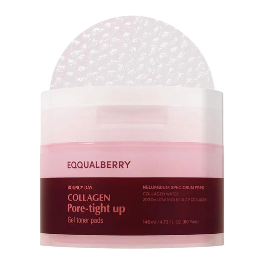 EQQUALBERRY – Collagen Pore Tight Up Gel Toner Pad