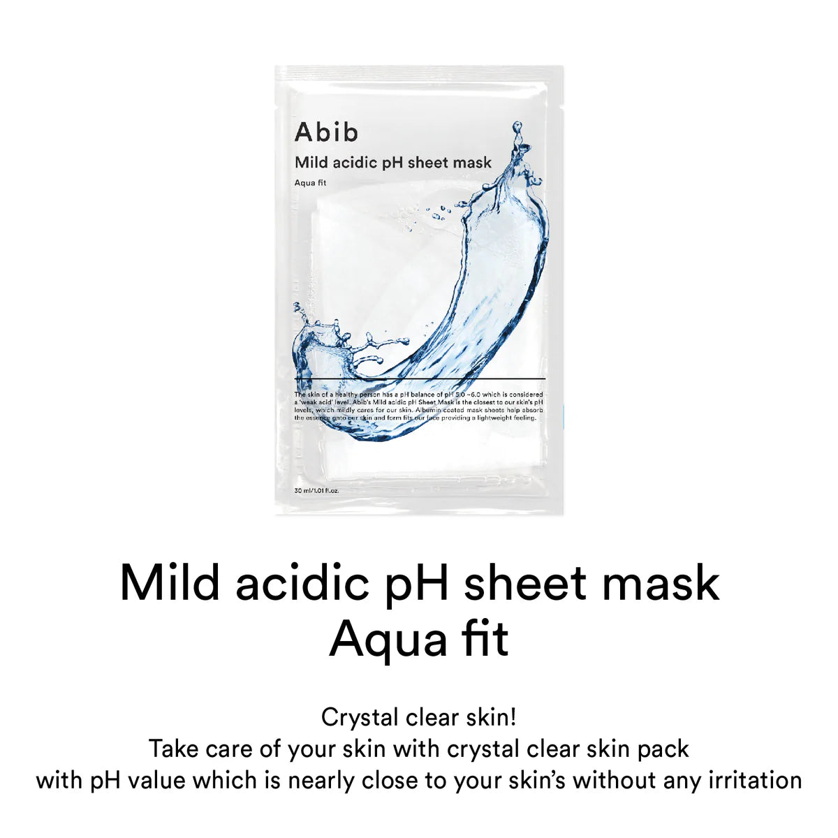 ABIB – Mild Acidic pH Sheet Mask Aqua Fit 1 pc