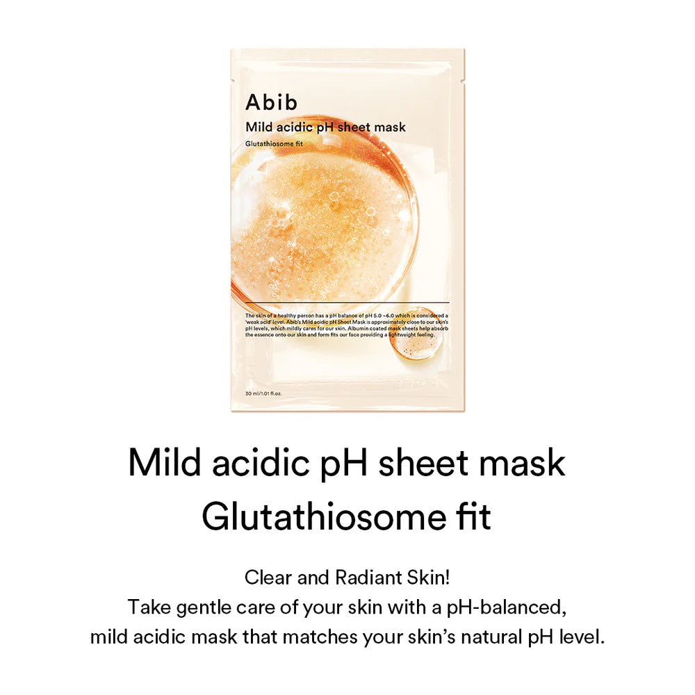 ABIB – Mild Acidic pH Sheet Mask Glutathiosome Fit 1 pc
