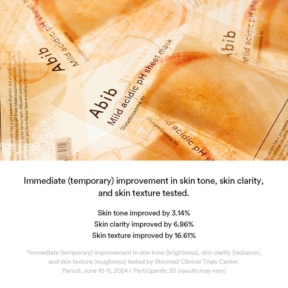 ABIB – Mild Acidic pH Sheet Mask Glutathiosome Fit 1 pc