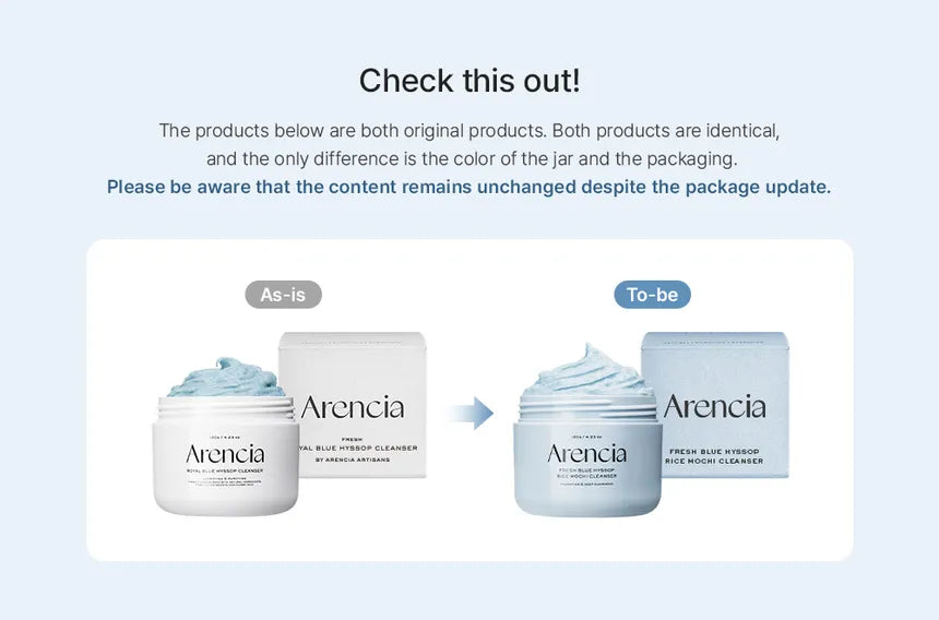 ARENCIA - Fresh Blue Hyssop Rice Mochi Cleanser 120g