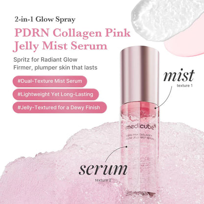 MEDICUBE – PDRN Pink Collagen Glow Jelly Mist Serum 100ml